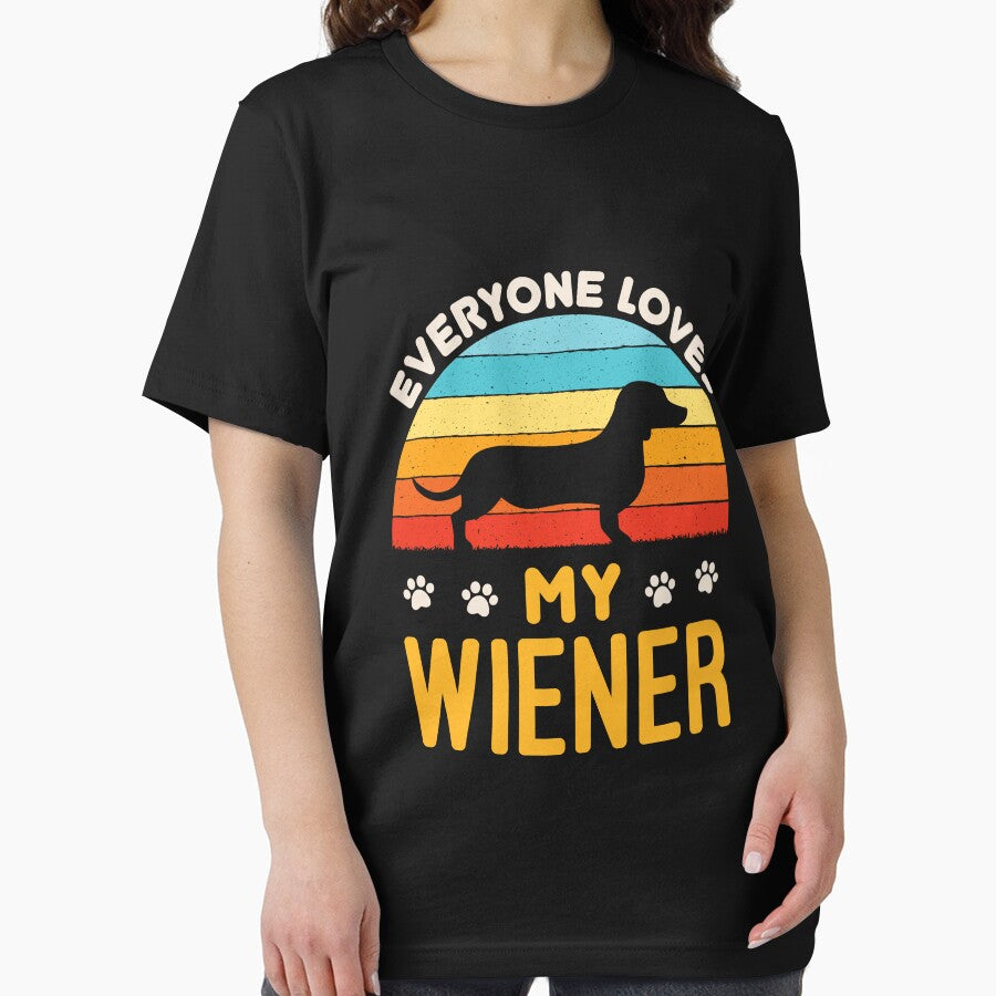 Everyone Loves My Wiener Funny Dachshund Dog by jaygo