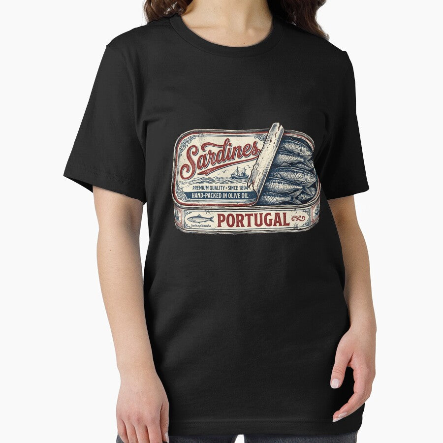 Protugal Sardines Tinned Fish Retro Vintage Graphic for Men Women by CF_VintageDesign