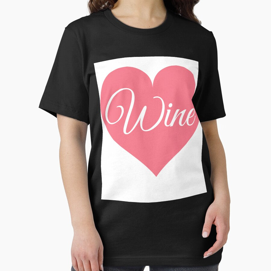 Drink red wine pink heart quote by OneTimeEngineer