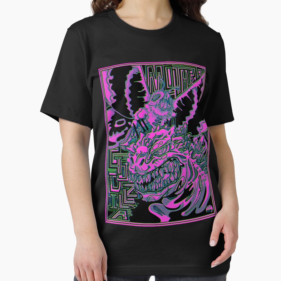 Mothra and Godzilla Neon by NonDecafArt