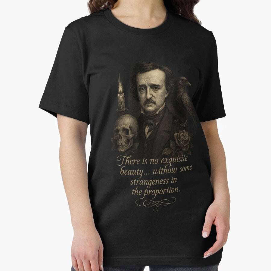 Edgar Allan Poe – “There Is No Exquisite Beauty” Gothic Portrait by getpressedshirt