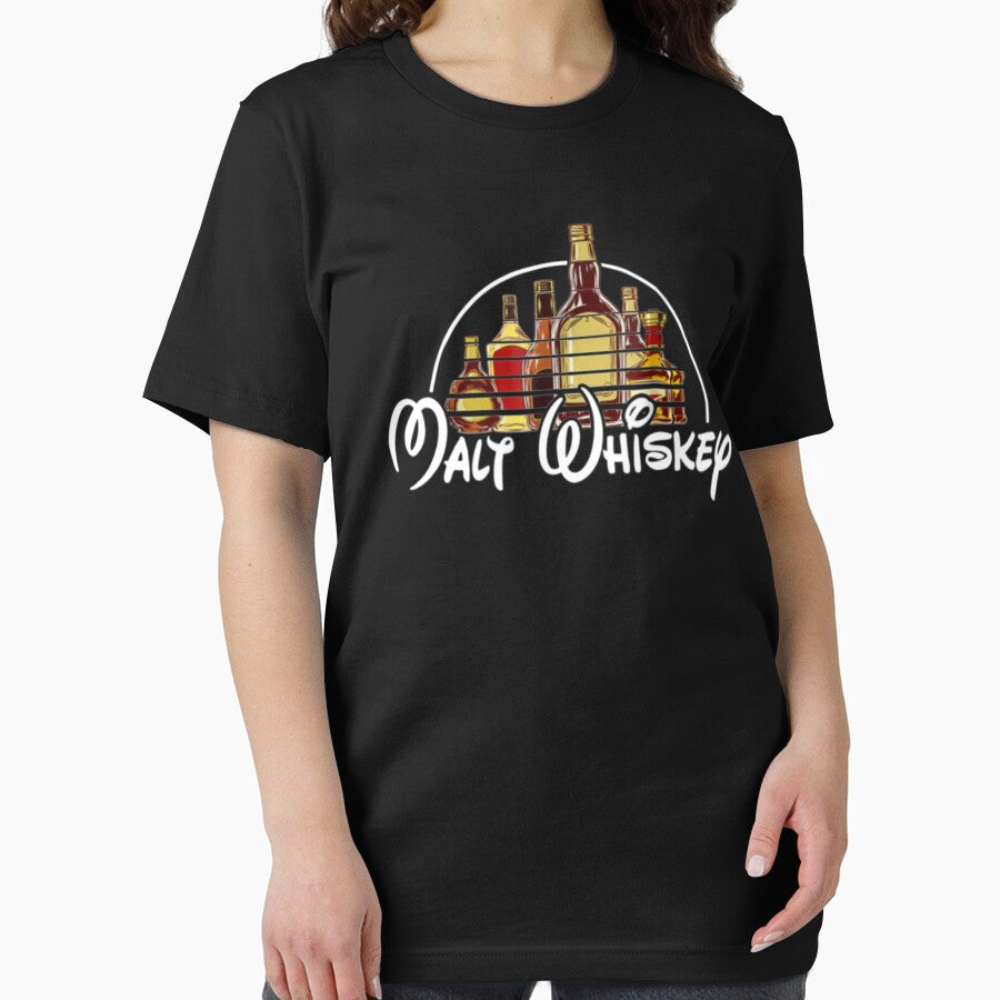 Malt Whiskey T shirt by Jose Art Studio