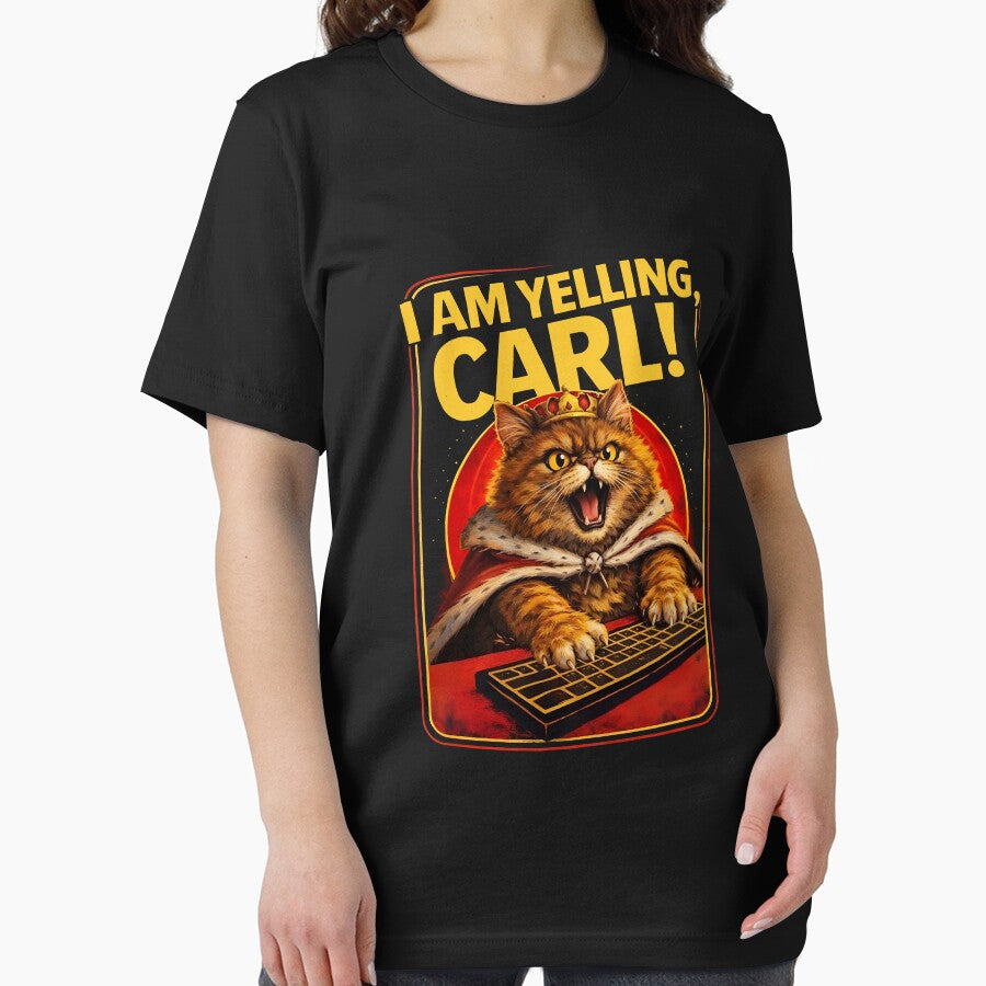 I Am Yelling Carl Angry Cat Fantasy Bookish Dungeon Crawler Carl by RDGNR