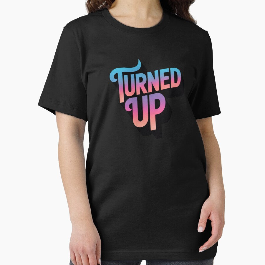 TURNED UP Typography Design – Bold Streetwear Graphic | Modern Urban Text Aesthetic by HOODYBUDSTYLES