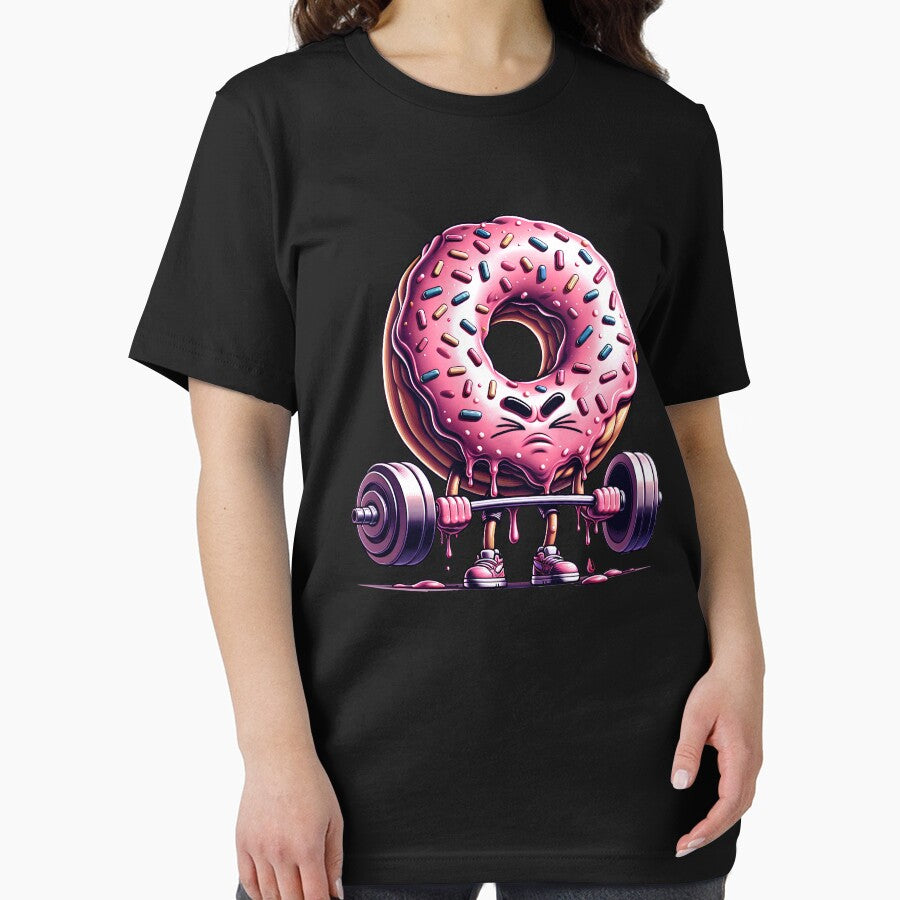 Deadlift Weightlifting Funny Fitness Workout Gym Donut Lover by Kimberley King Art  King Art