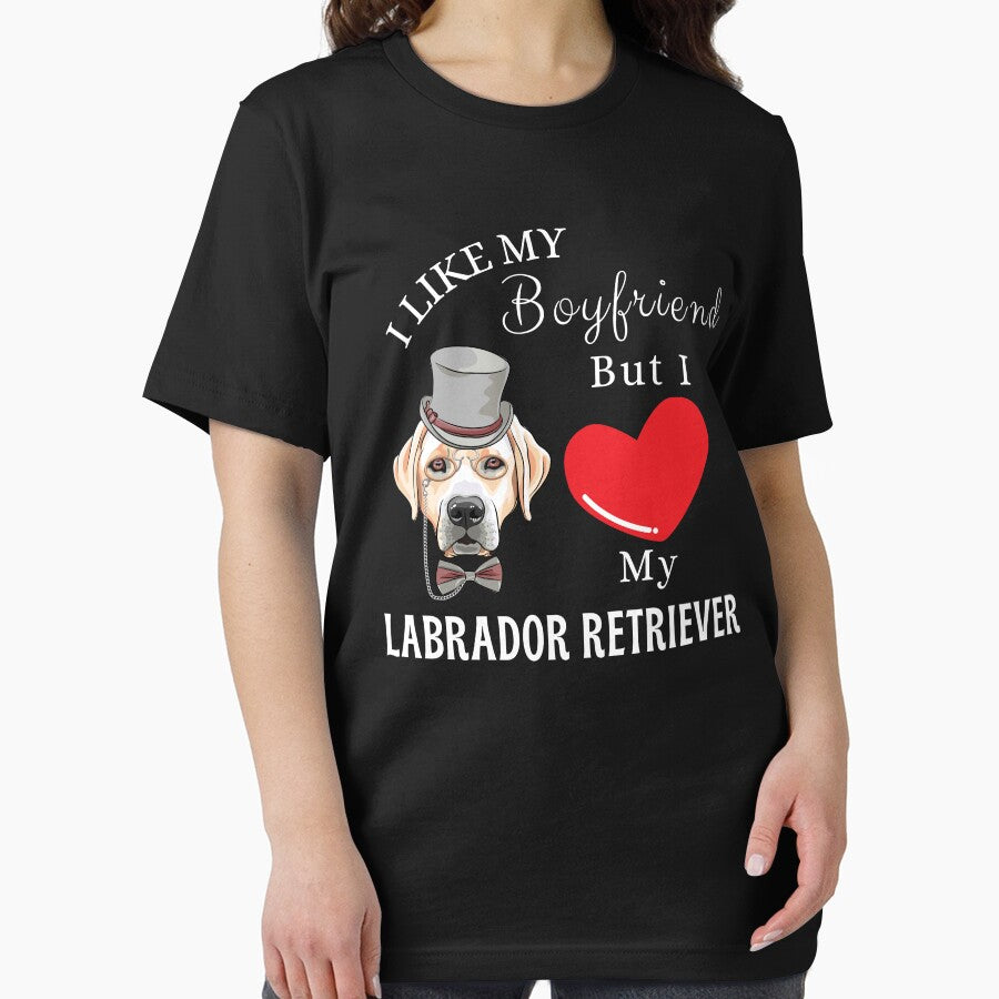 I Love My Labrador Retriever Dog Girlfriend Gift by FOGODesigns