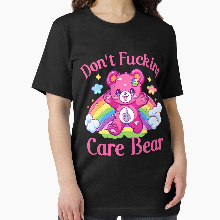 Don't Fcking Care Bear Rainbow Bear Sarcastic by pansak