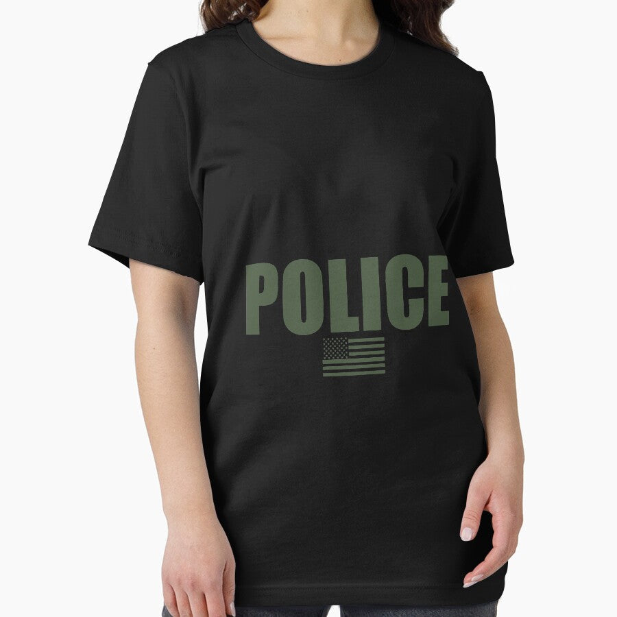 Police Od Green Uniform Long Sleeve Shirt by wymanlynna
