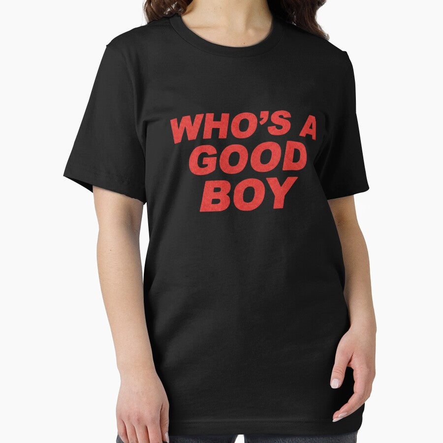 Who's A Good Boy? - Funny Dog Lover Red Text Quote by AMICO77
