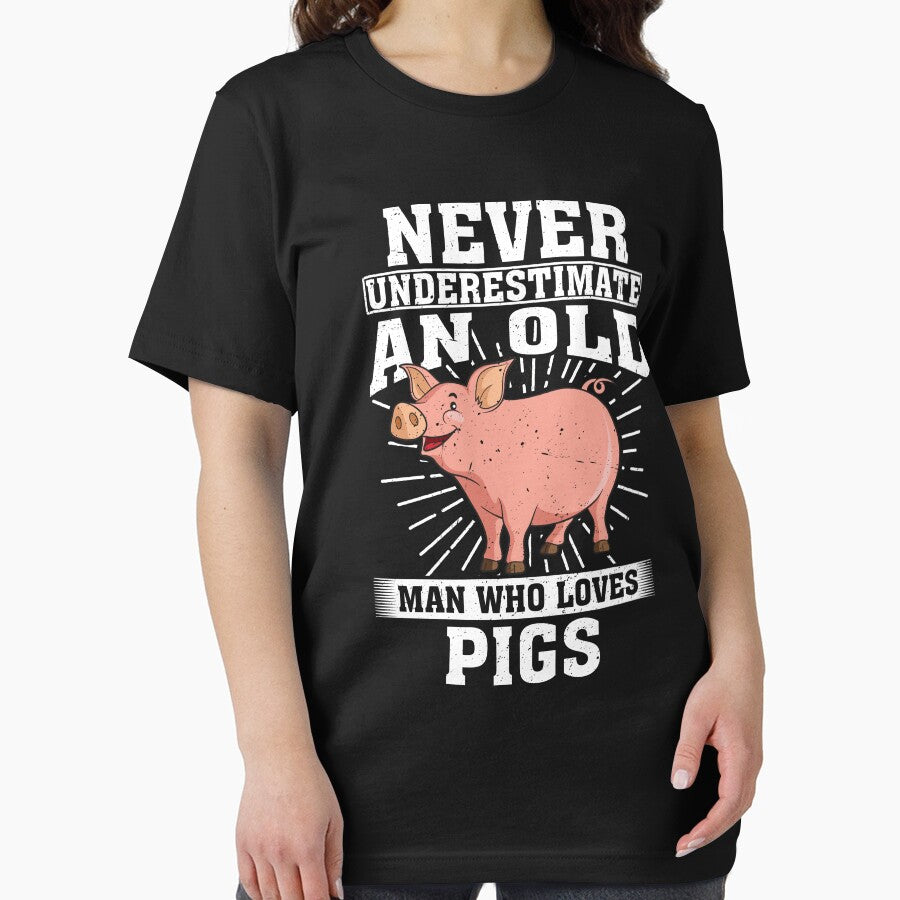 Never Underestimate An Old Man Who Loves Pigs by CosmoKitsch