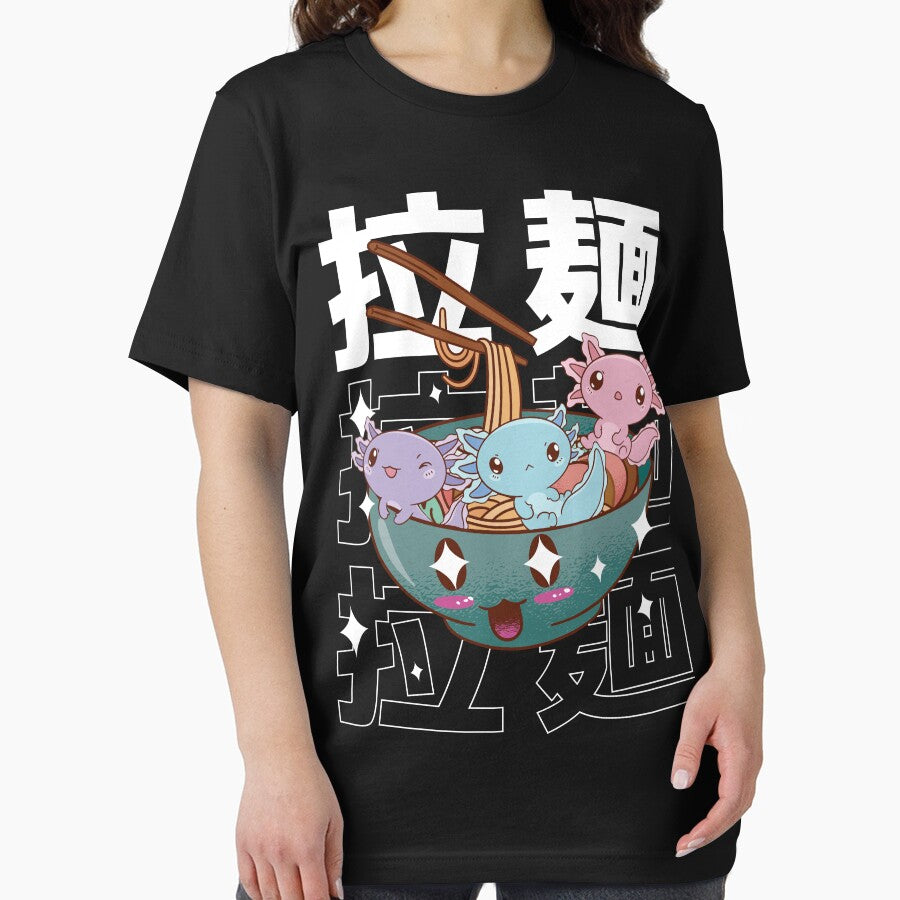 Kawaii Axolotl Inside Ramen Bowl Aesthetic Anime by MrEddie10