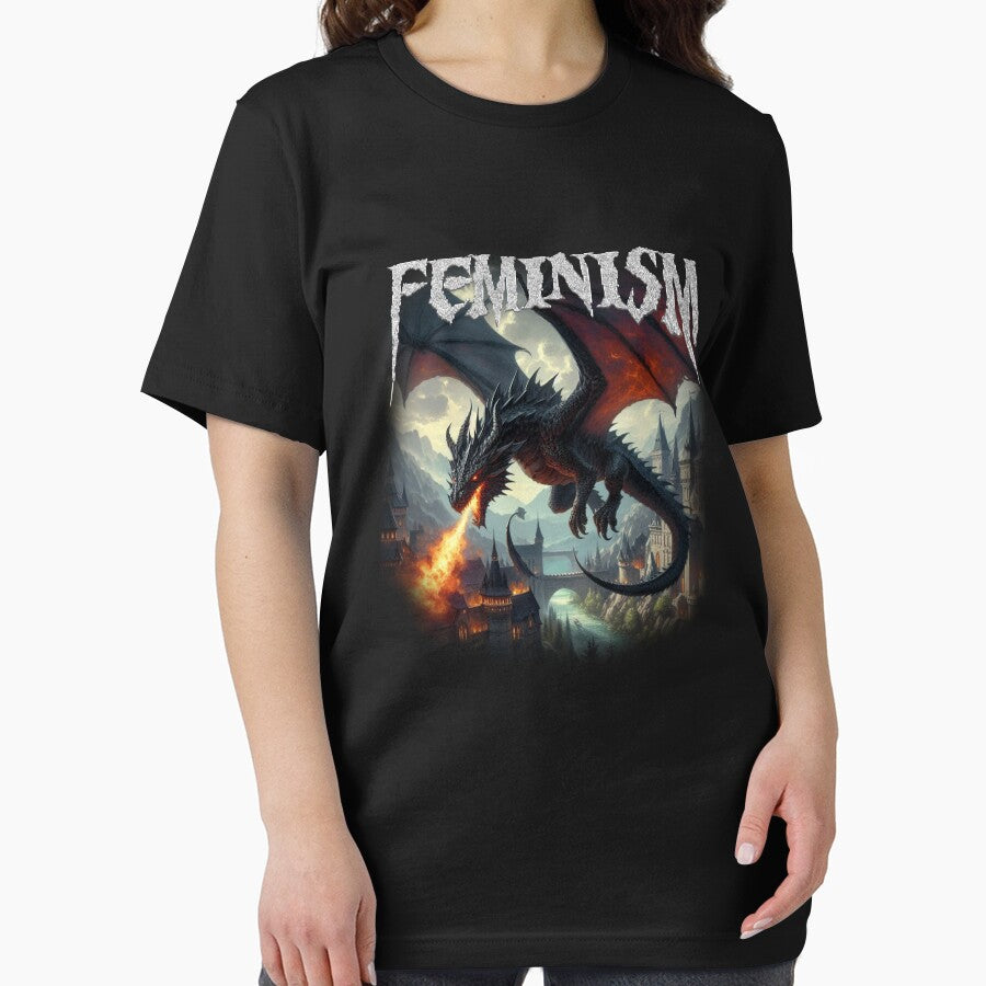 Feminism Dragon Vintage 90s Style, Dragon Lover by Ariana De Amicis