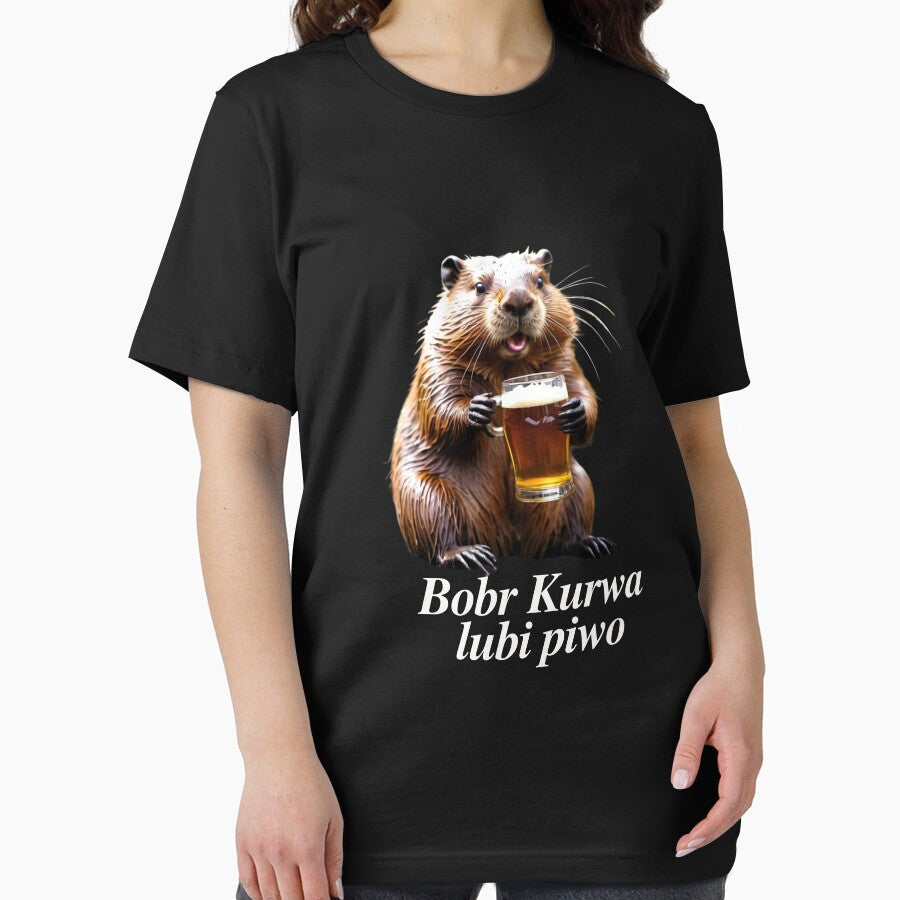 Bobr Kurwa lubi piwo - beaver like a beer by SLAVIC WORLD