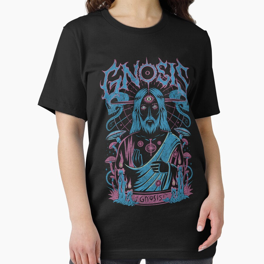 Gnostic Jesus Death Metal Dark Aesthetic by Mystikos Art