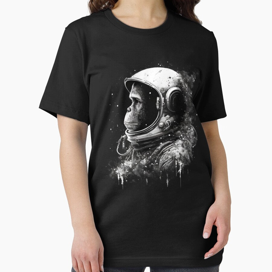 Space Monkey - Black and White Art by Top Seller ⭐⭐⭐⭐⭐ 5/5