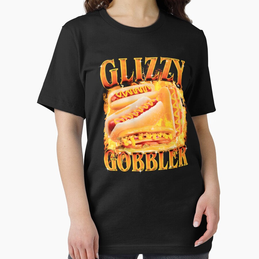 Glizzy Gobbler Funny Meme Hot Dog Vintage Food Humor Street Slang Gen Z Joke Gift by Namerreh59Art