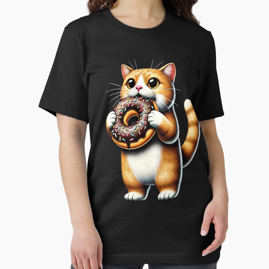Cat Eating Donut Kitten Donut Lover by Kimberley King Art  King Art