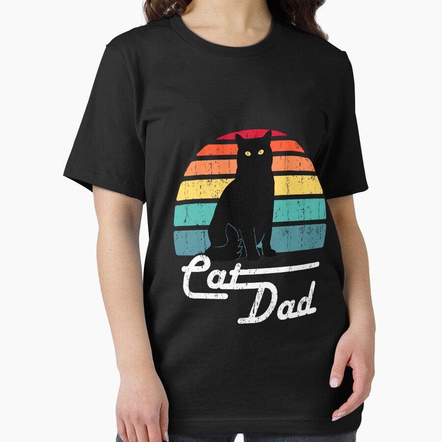 Cat Dad - Vintage Style Black Cat Lover by rcgela
