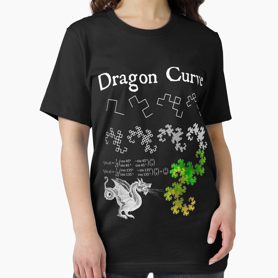Nerdy Dragon Curve Fractal Chaos Physique Professeur de Mathématiques Geek de Mathématiques . by looimvkirk7z