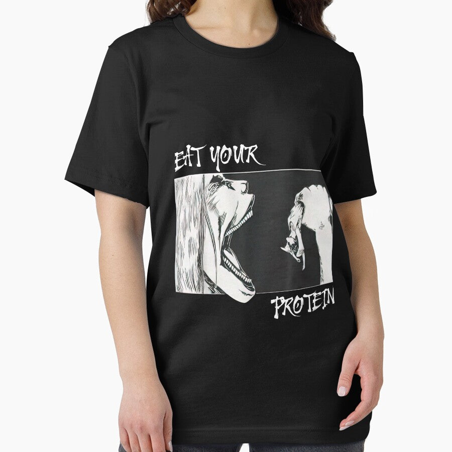 Eat Your Protein Funny Fitness Gym Attack On Titan by Pod-Adobi