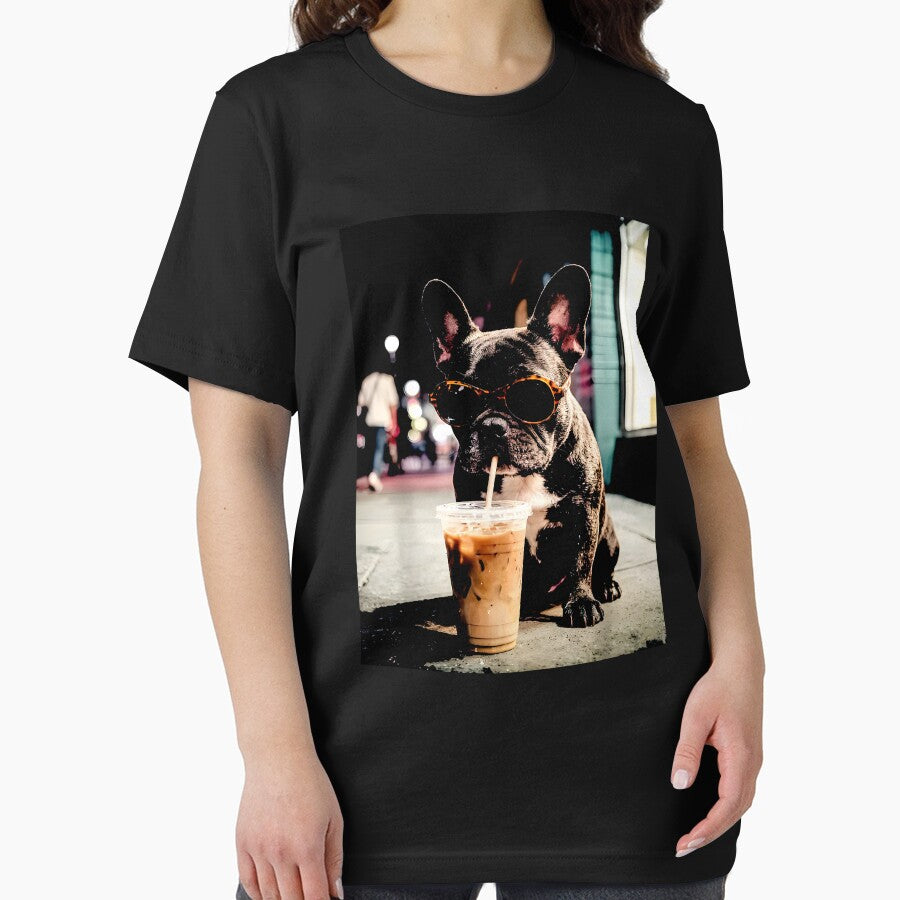 French Bulldog Iced Coffee by CartoonGang