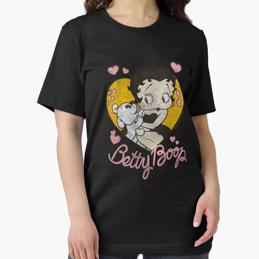 Betty Boop Vintage Pudgy Love Heart Fill Poster by FifthSun