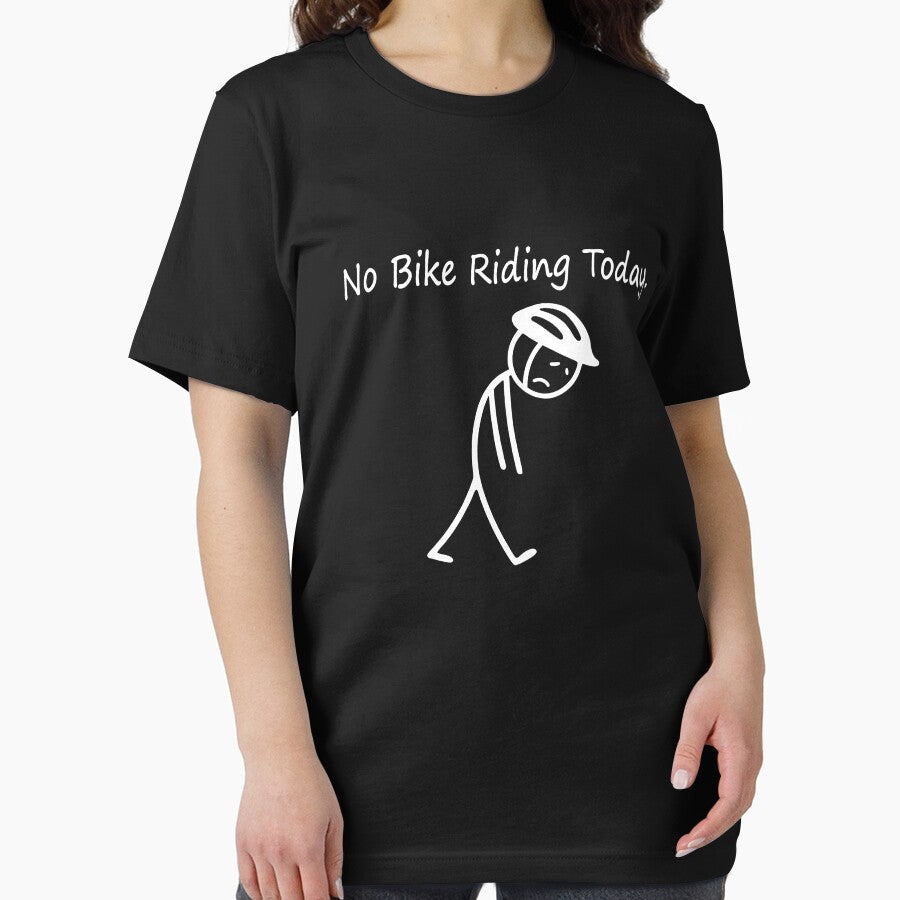No Bike Riding Today Sad Stickman Funny Cyclists by wansilastomi