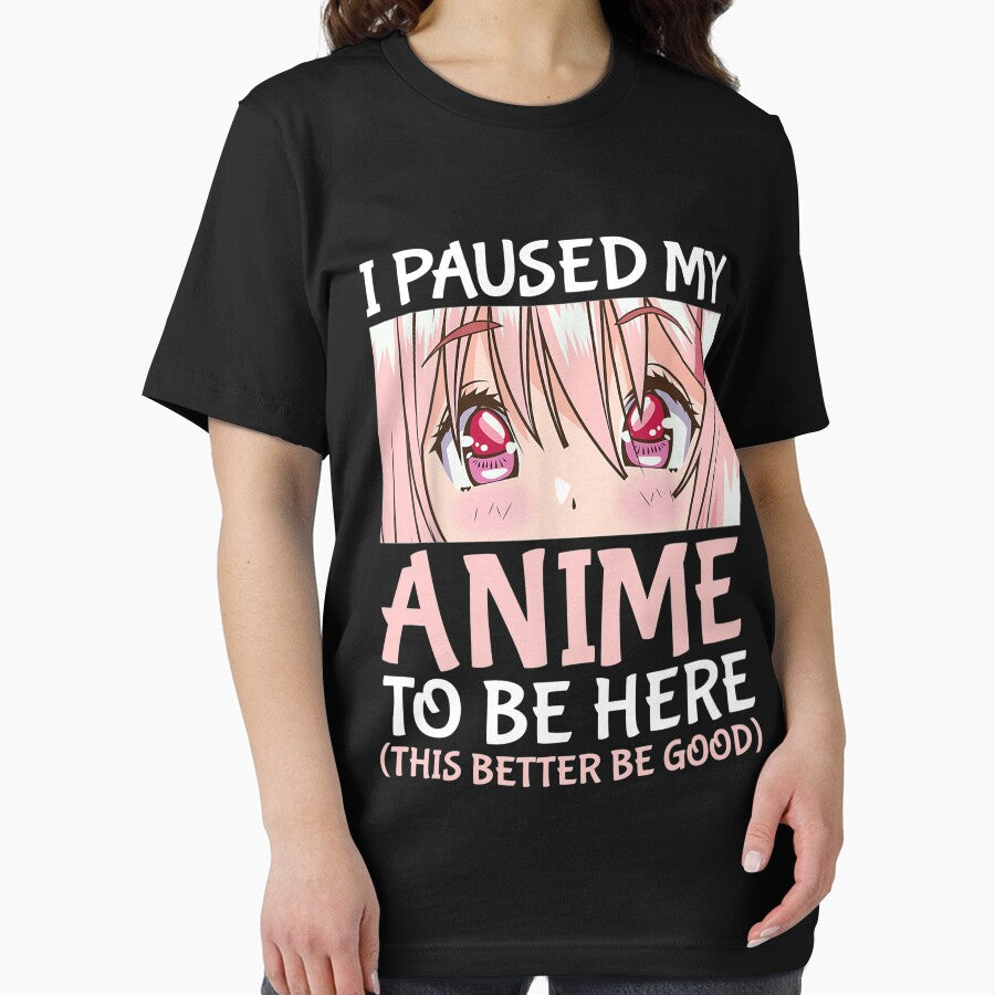 I Paused My Anime To Be Here Otaku Anime Merch Gift by Gaulen