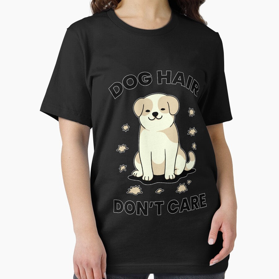 Dog Hair, Don’t Care – Cute Dog Lover Funny Quote Illustration by Kewessthetic