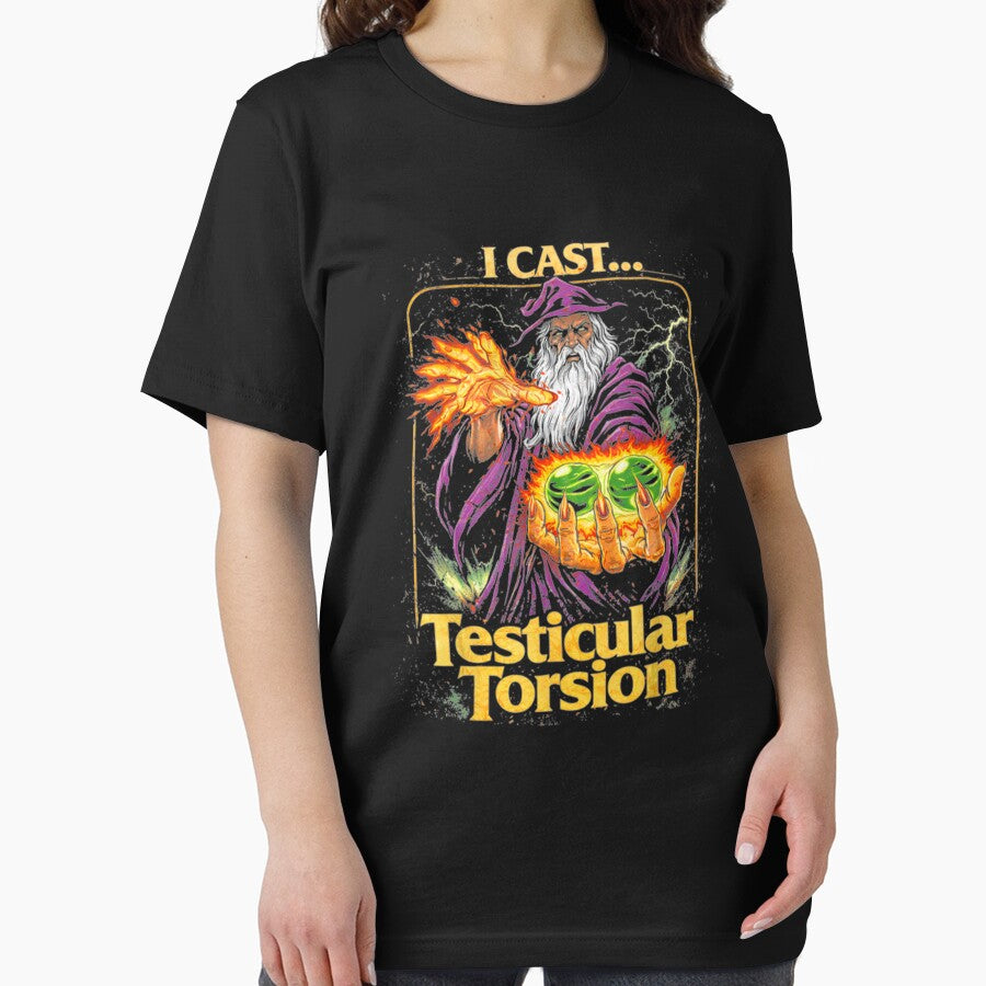 I Cast Testicular Torsion Funny Wizard Meme by moabeArtistic