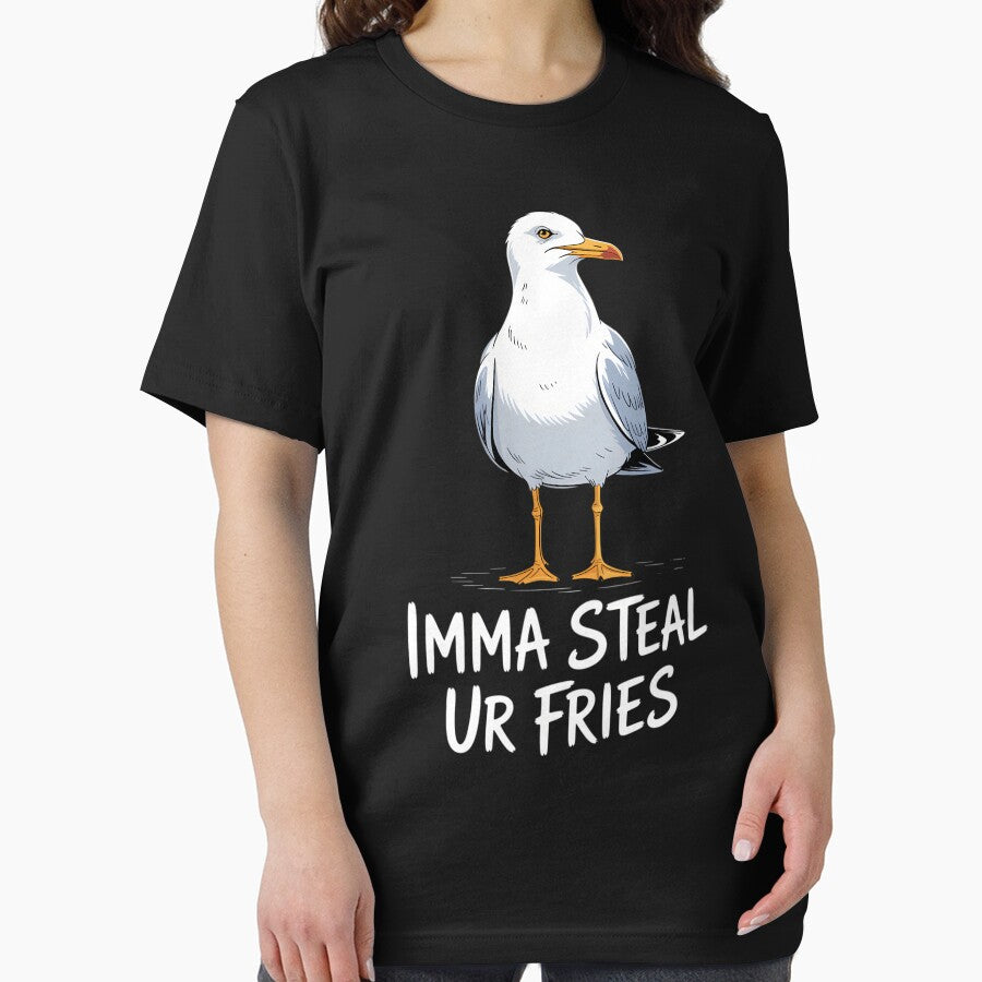 Imma steal ur fries Funny Cute Seagull Bird Animal Lovers by waazwee6