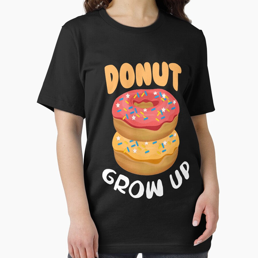 Funny Donut Lover Gift t-Shirts - Donut Grow Up Tank Top by TeeJerly