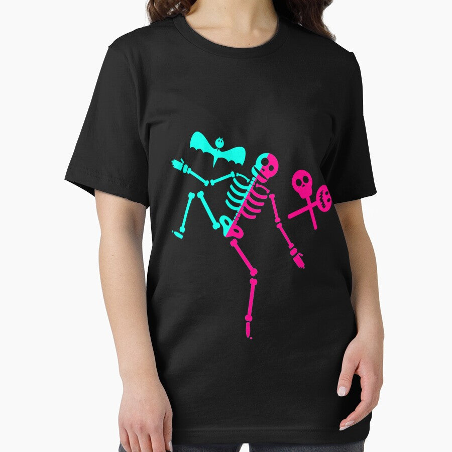 Dance of Death Danse Macabre Skeleton Skull Halloween Funny Gift T-Shirt by ET-STUDIO