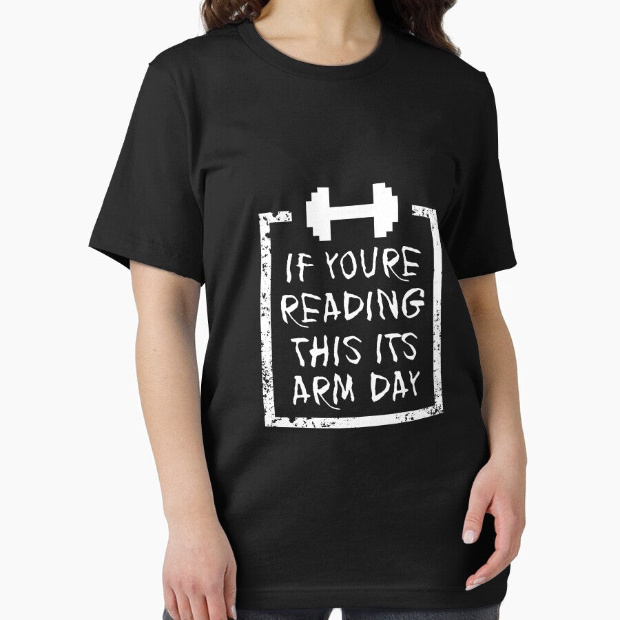 Arm Day | gym shirts | men fitness | funny exercise shirt | funny fitness shirts | workout clothes | fitness motivational gym shirts | workout shirt by Kreature Look