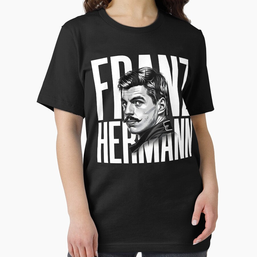 Franz Hermann Portrait - Vintage F1 Driver Black & White Art Print by Studio F1Grid
