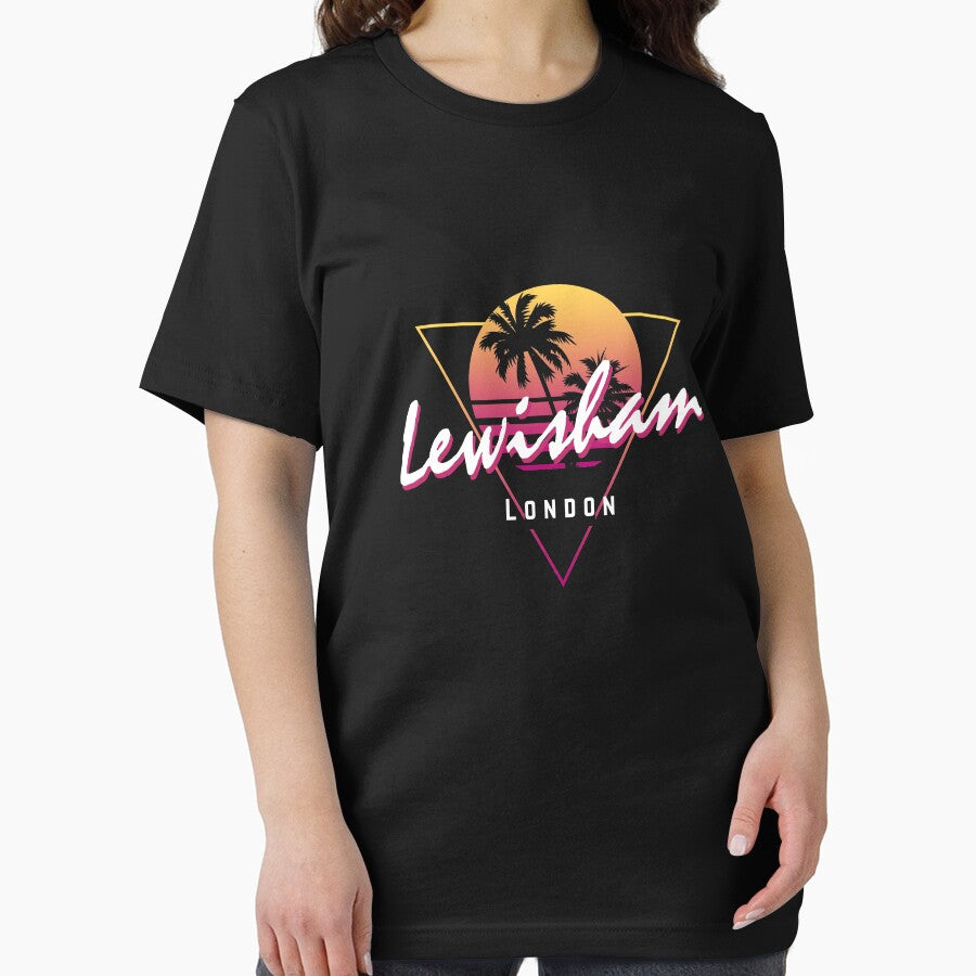 Funny 80s Retro Sunset 'Lewisham' London by dinosareforever