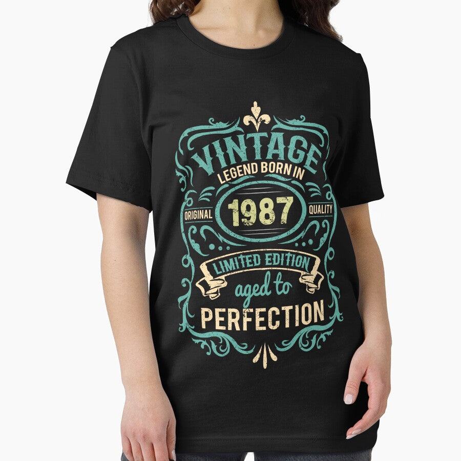 35th Birthday Vintage Born In 1987 Aged Perfectly Classic by mohmmed22