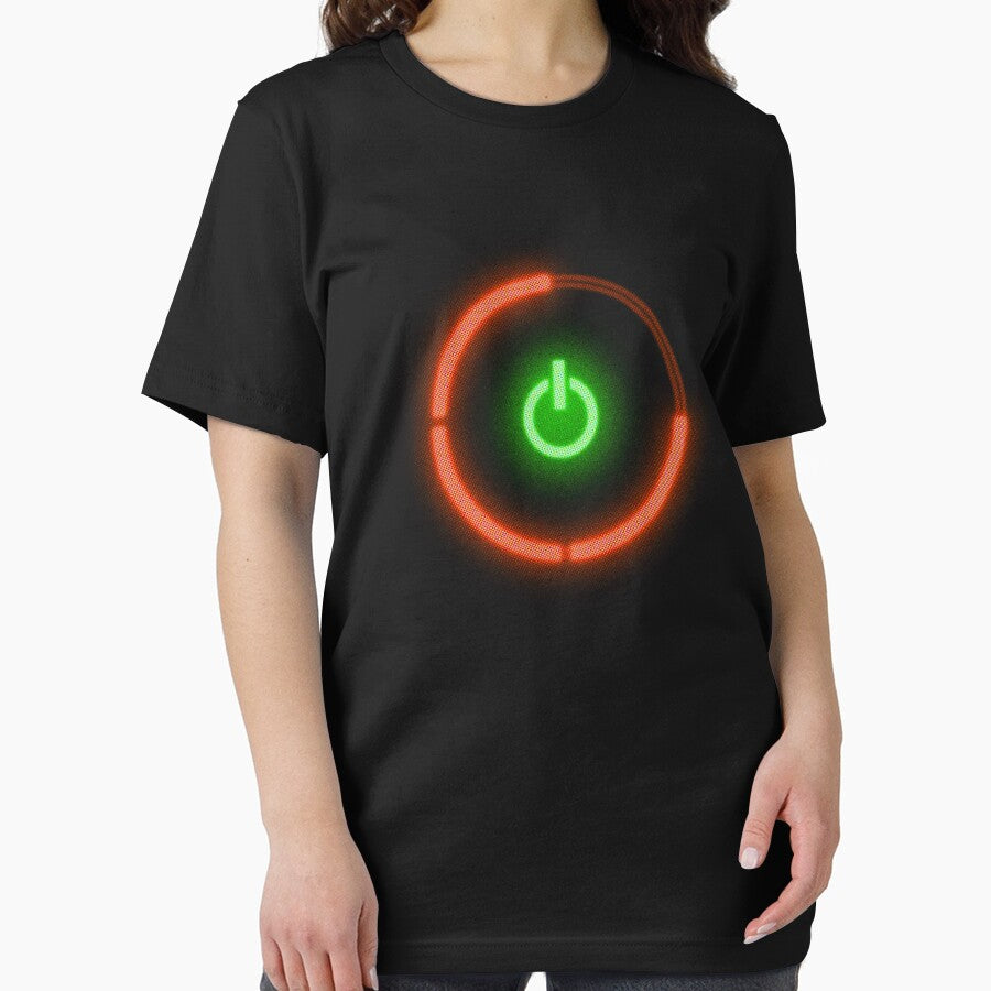 THE RED RING OF DEATH - Power Button, Gamer shirt, Geek Gift, Geek, Computer Geek, Geek Shirt, Nerd Shirt,  Gaming by THAT - ONE - TEE
