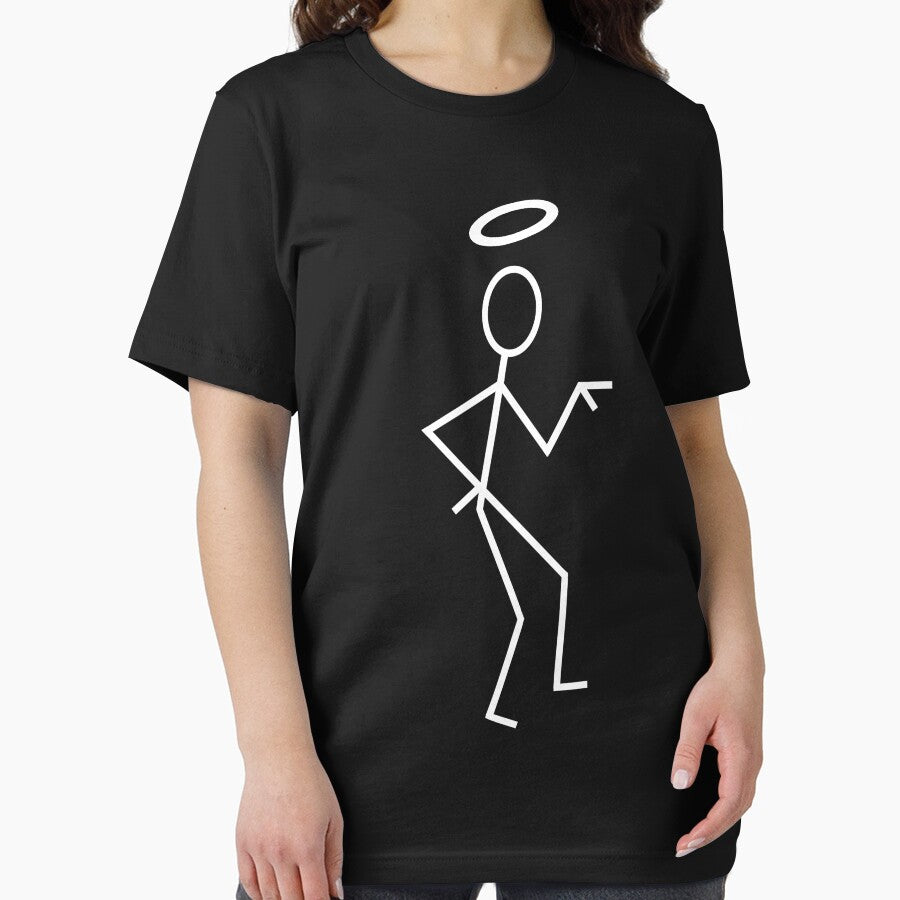 The Saint Stick Figure (White). by theheadshed