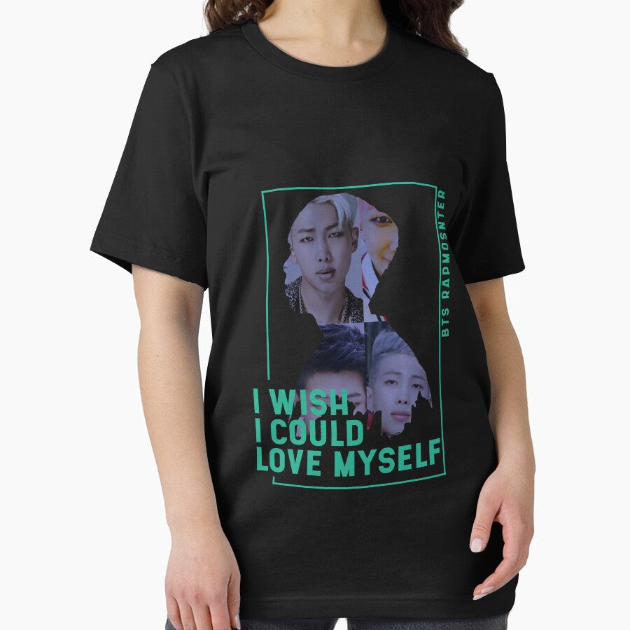 BTS RM (Rap Monster) 'Wish I Could Love Myself' Quote - Kpop Inspirational Poster, ARMY Gift, Mental Health Awareness Art by Nass-Design
