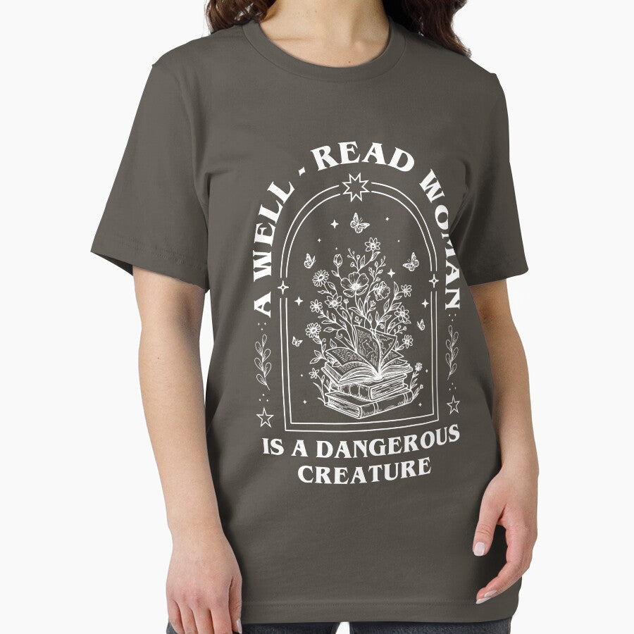 A Well Read Woman Shirt Book Lover Shirt Librarian Shirt Reading Shirt Bookish Shirt Book Quote Shirt Reader Gift by LessIsLoud