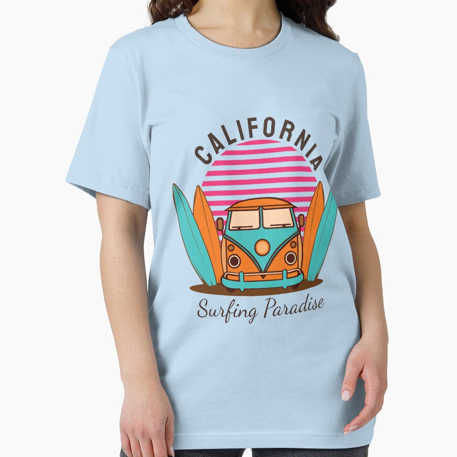 CALIFORNIA Surfing Paradise T-shirts Desing by LUXE SHIRT