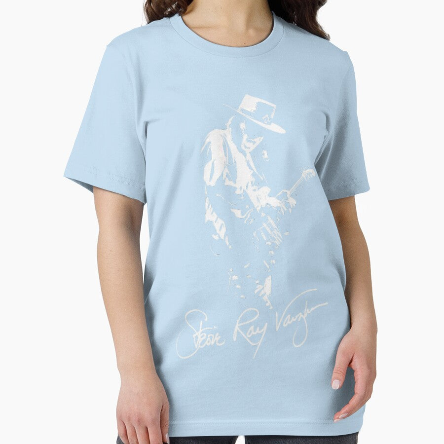 STEVIE RAY VAUGHAN FAN ART DESIGN T-SHIRT by DarcieDonels
