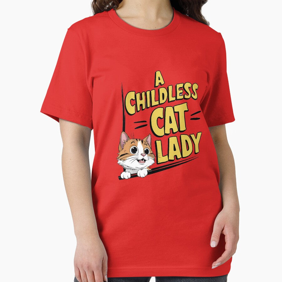 Proud Childless Cat Lady T-Shirt Design by Egyptian king ⭐⭐⭐⭐⭐