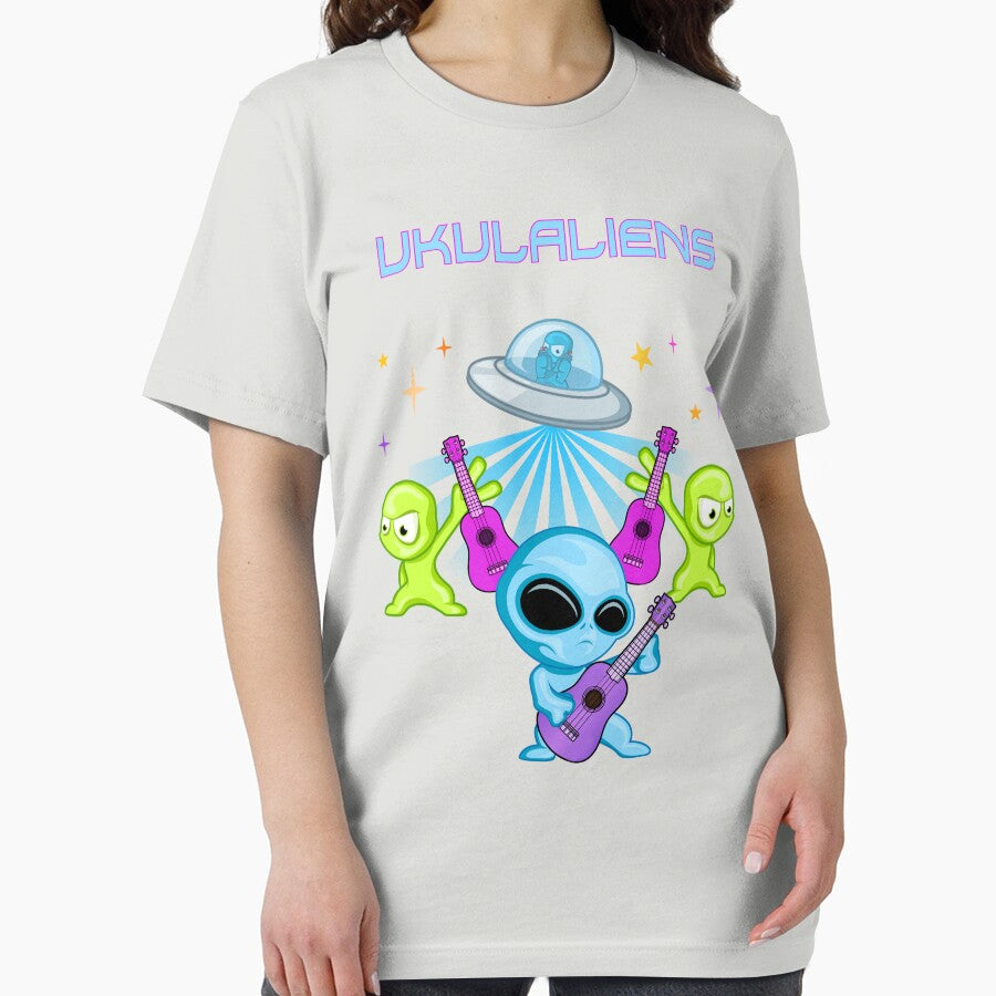 Ukulaliens Ukulele Club Original Logo With Text by Ukulaliens
