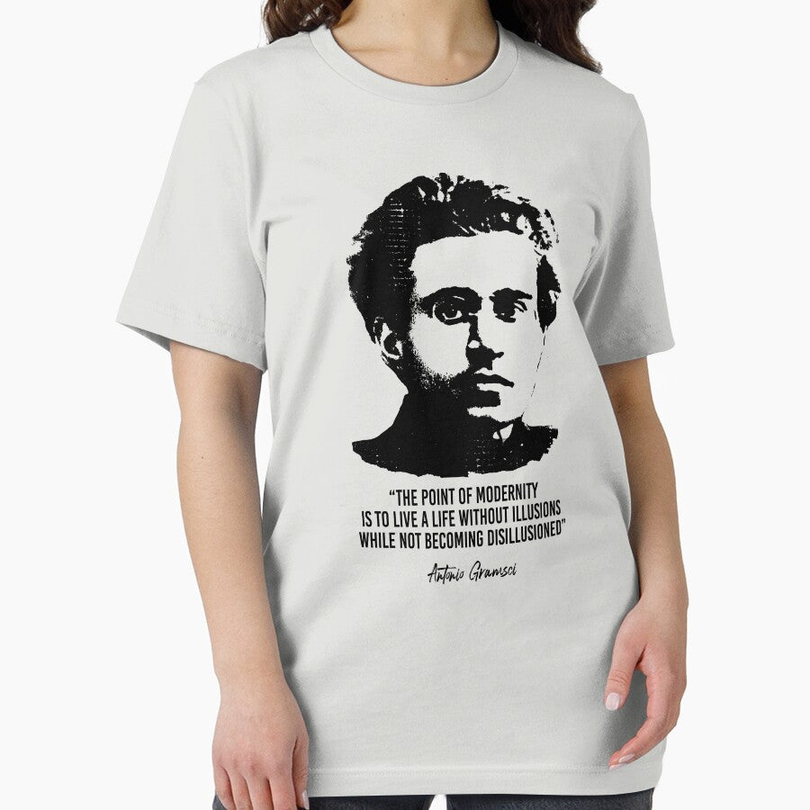 Antonio Gramsci Quote (Worn Look) by politicalamity