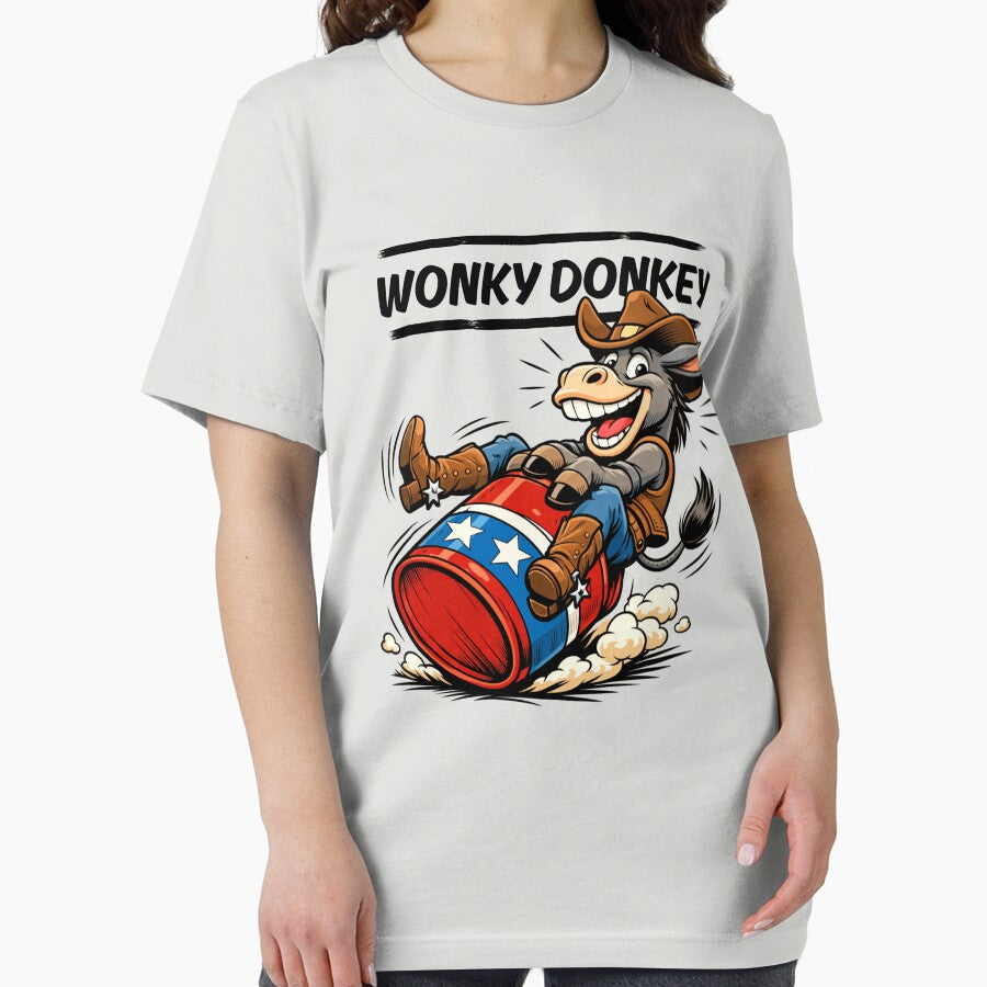 WONKY DONKEY – Funny Cowboy Donkey Riding Rodeo Barrel | Western Cartoon Humor by Cree8if