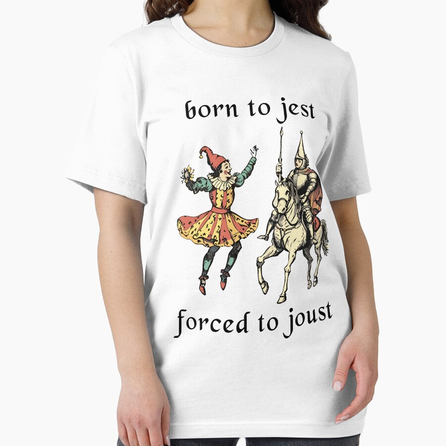Born To Jest Forced To Joust Vintage Medieval Knight Jester by jakaun