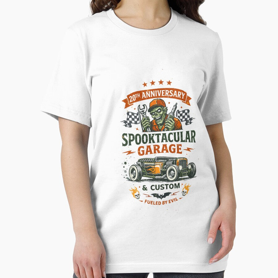 Spooktacular Garage Custom T-Shirt by Matinez Pink