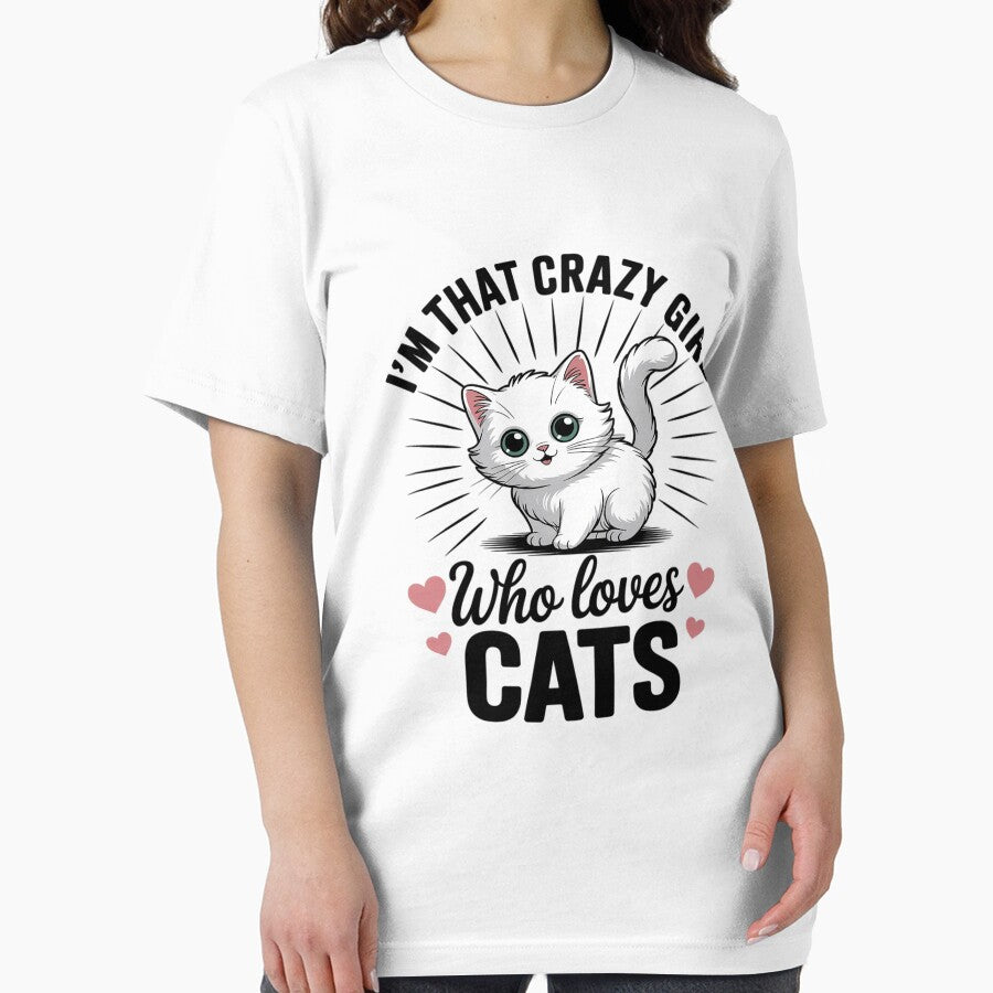 I'm That Crazy Girl Who Loves Cats  Cat print by August4Laughs25